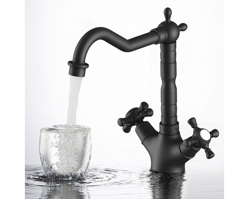 Смеситель для раковины Timo Nelson 0143/03F Черный