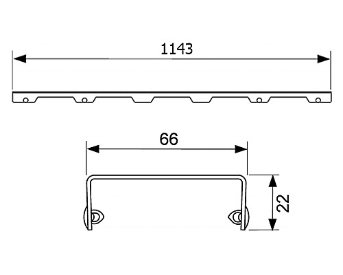 Декоративная решетка TECE drainline organic 601261