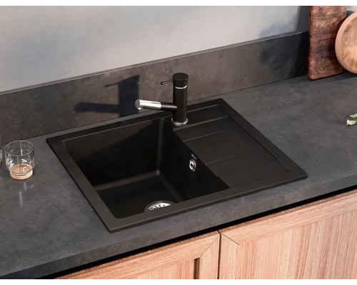 Кухонная мойка Ulgran U-607-344 ультра-черный