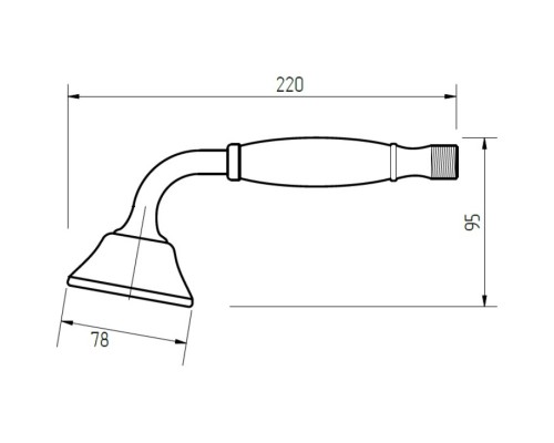 Ручной душ Migliore Provance 19476 Золото