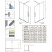 Дверь Furo Walk-in Gold 638x200 прозрачное 8 мм правая 1/2