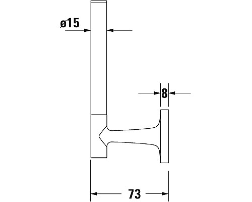 Держатель туалетной бумаги Duravit Starck T 0099394600 Черный матовый