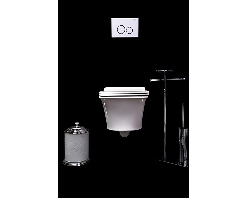 Подвесной унитаз Boheme Mirage глянец белый