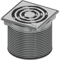 Декоративная решетка в стальной рамке TECE drainpoint S 3660002 100 мм 