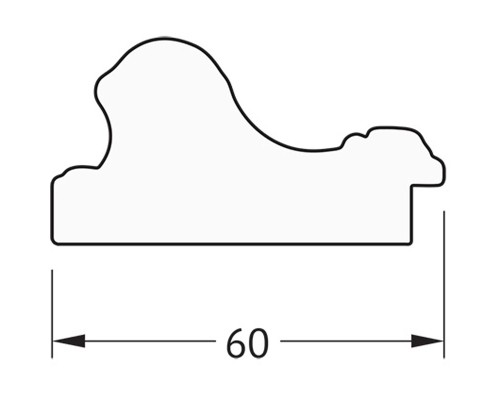 Зеркало Evoform Definite 75х55 BY 3043 в багетной раме - Бронзовые бусы на дереве 60 мм