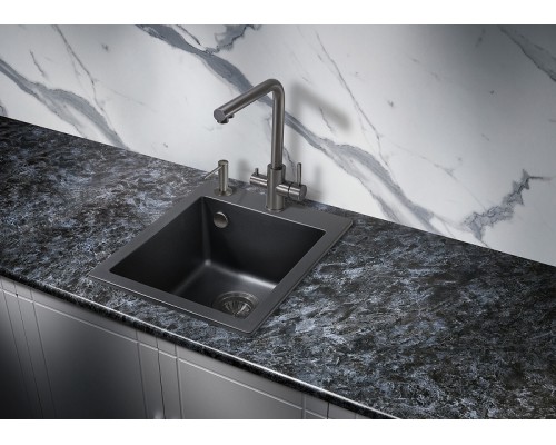 Кухонная мойка Milacio Murcia 42 Cuarzo MC.77041 Черная матовая