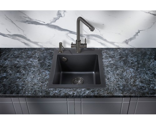 Кухонная мойка Milacio Murcia 42 Cuarzo MC.77041 Черная матовая