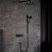Душевая система Black&White Universe с термостатом Gun Metal