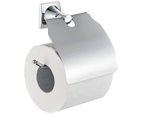 Держатель туалетной бумаги Haiba HB8503 с крышкой Хром