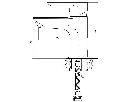 Смеситель для раковины Cersanit Vero 63060 Хром