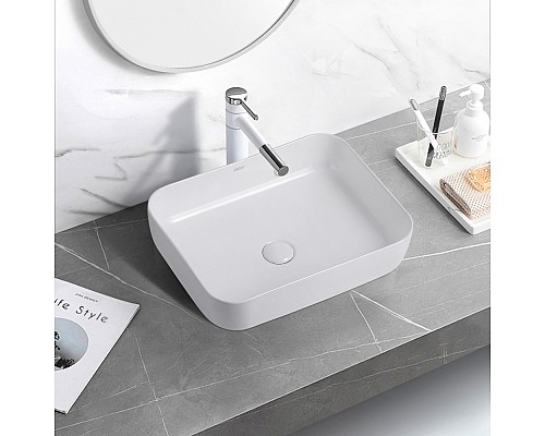 Раковина накладная ABBER Rechteck AC2202 белая