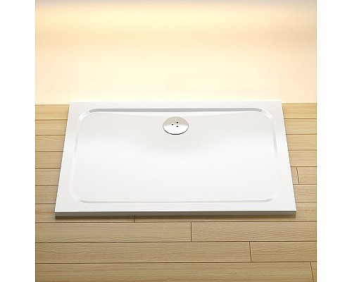 Душевой поддон из искусственного камня Ravak Gigant Pro Chrome 100x90 XA04A701010 Белый
