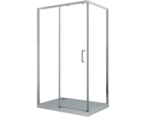 Душевой уголок Cerutti SPA Vito 110x80 L профиль Хром стекло прозрачное