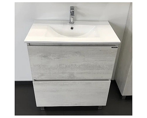Тумба с раковиной Comforty Верона 75 00004137102 Дуб белый