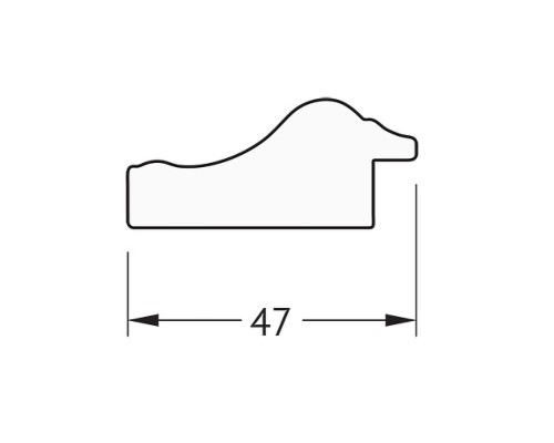 Зеркало Evoform Definite 132х72 BY 1098 в багетной раме - Сусальное золото 47 мм
