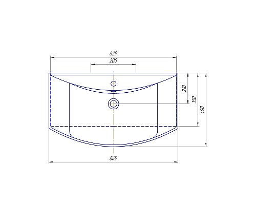 Раковина Kirovit Стиль 850 Белая