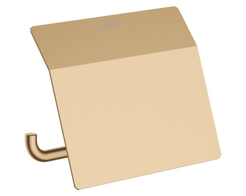 Держатель туалетной бумаги Hansgrohe AddStoris 41753140 с крышкой Шлифованная бронза