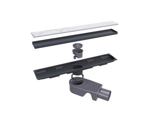 Душевой лоток RGW SDR-22B 47212240-04 с двухсторонней решеткой