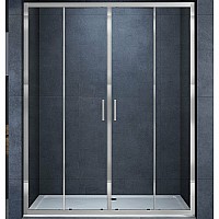 Душевая дверь Vincea Alpha 170 VDS-3AL2170CL профиль Хром стекло прозрачное