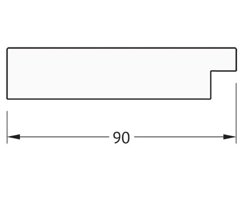 Зеркало Evoform Definite 140х80 BY 3309 в багетной раме - Золотые дюны 90 мм