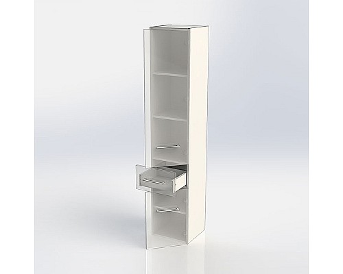 Шкаф пенал Aquanet Порто 35 L 201374 подвесной Белый