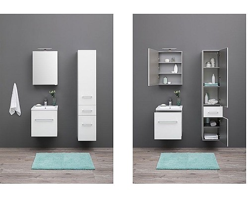 Шкаф пенал Aquanet Порто 35 L 201374 подвесной Белый