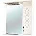 Зеркало со шкафом Bellezza Элеганс 65 R 4618610521073 с подсветкой Бежевое