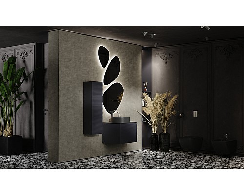 Тумба под раковину Jorno Stone 60 Stn.01.60/P/A/JR подвесная Антрацит