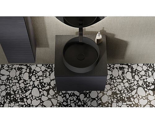 Тумба под раковину Jorno Stone 60 Stn.01.60/P/A/JR подвесная Антрацит