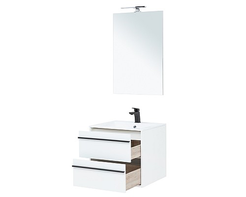 Мебель для ванной Aquanet Lino 60 белый матовый