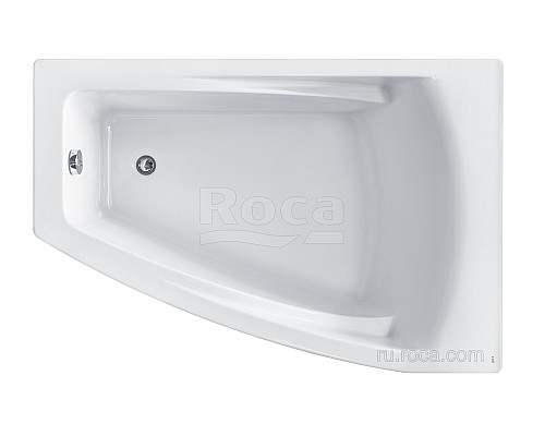 Акриловая ванна Roca Hall Angular ZRU9302865 асимметричная правая белая 150х100