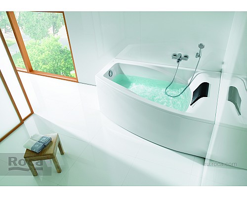 Акриловая ванна Roca Hall Angular ZRU9302865 асимметричная правая белая 150х100
