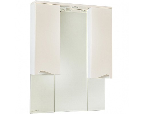 Зеркало со шкафом Bellezza Эйфория 100 4619117180077 с подсветкой Бежевое