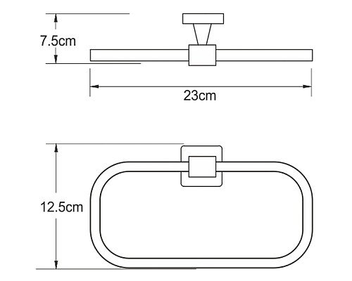 Кольцо для полотенец WasserKRAFT Dill K-3960 Хром