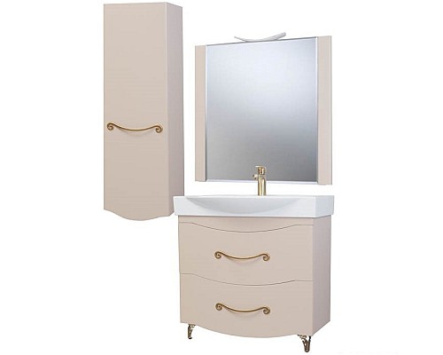 Шкаф пенал Bellezza Сесилия 40 4629705182451 подвесной L Капучино