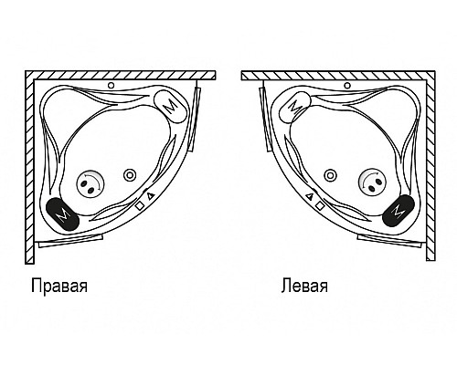 Угловая ванна Riho Neo 140x140 BC3400500000000 Угловая ванна Riho Neo 140x140 BC3400500000000