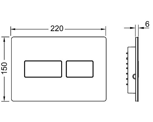 Панель смыва TECE solid 9240432