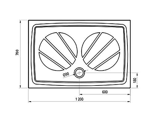 Душевой поддон из искусственного камня Ravak Gigant Pro 120x70 XA03G101010 Белый