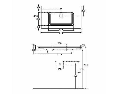 Раковина Allen Brau Fantasy 82 4.11025.20 Белая