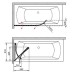 Шторка на ванну Radaway EOS PND 130 L