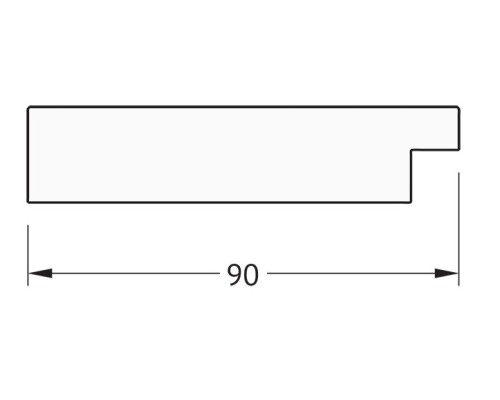 Зеркало Evoform Definite 150х60 BY 3121 в багетной раме - Волна хром 90 мм