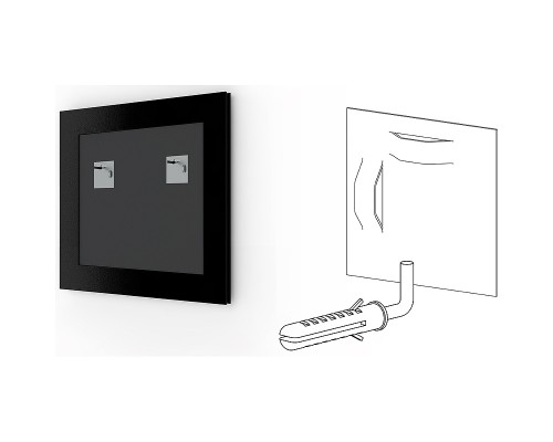 Зеркало Evoform Definite 76х76 BY 3243 в багетной раме - Соты алюминий 70 мм