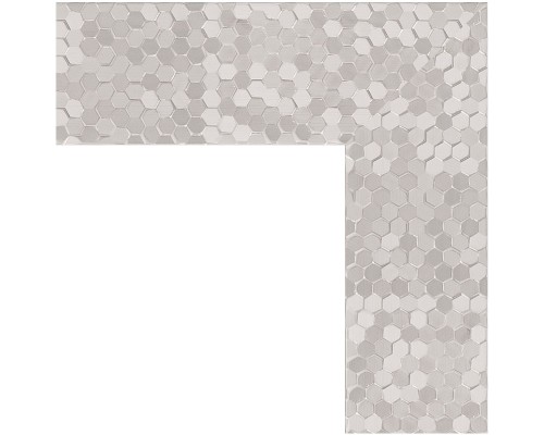 Зеркало Evoform Definite 76х76 BY 3243 в багетной раме - Соты алюминий 70 мм