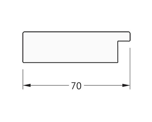 Зеркало Evoform Definite 76х76 BY 3243 в багетной раме - Соты алюминий 70 мм