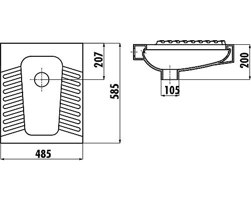 Чаша Генуя Creavit TP570-00CB00E-0000 Белая