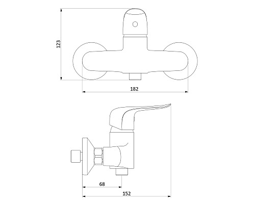 Смеситель для душа Damixa Palace Evo 322000000