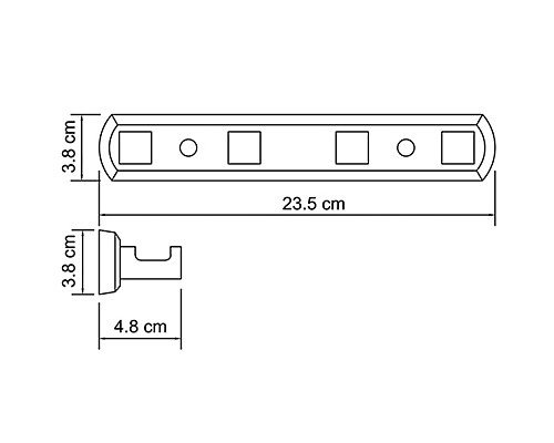 Вешалка для полотенец WasserKRAFT Dill K-3974 Хром