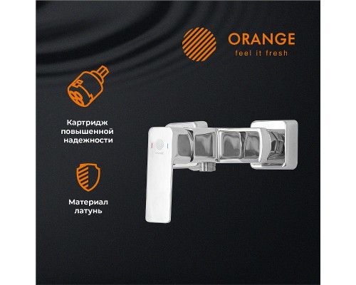 Смеситель для душа Orange Plito Хром
