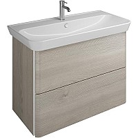 Тумба с раковиной Burgbad Iveo 100 SFEN100F2834G0161C0001*1 подвесная Фланелевый дуб