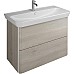 Тумба с раковиной Burgbad Iveo 100 SFEN100F2834G0161C0001*1 подвесная Фланелевый дуб